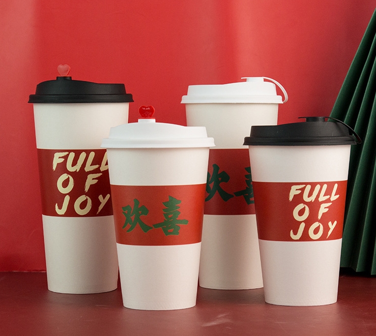 河南左手貓350ML紙杯